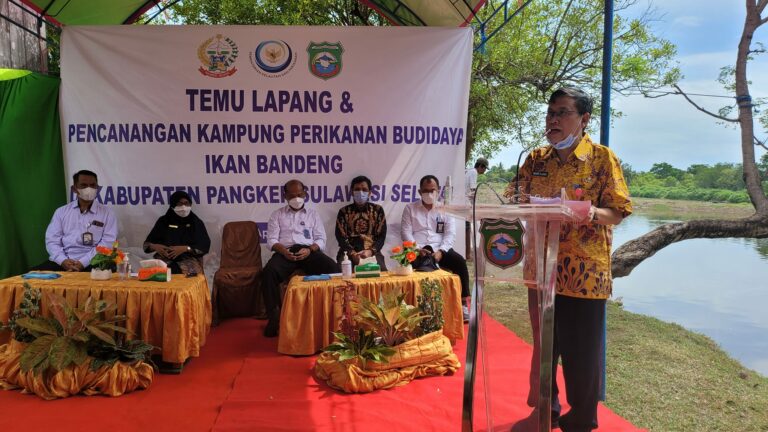 KKP Canangkan Kampung Perikanan Budidaya Bandeng 2022 Di Kab.Pangkep