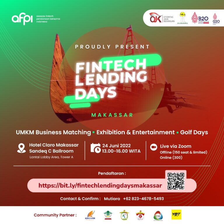 Dorong Literasi Keuangan Digital, AFPI Gelar Fintech Lending Days di Makassar