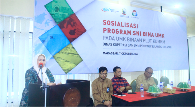 BSN Gelar Sosialisasi Program SNI bina UMK Pada UMK Binaan PLUT Sulsel